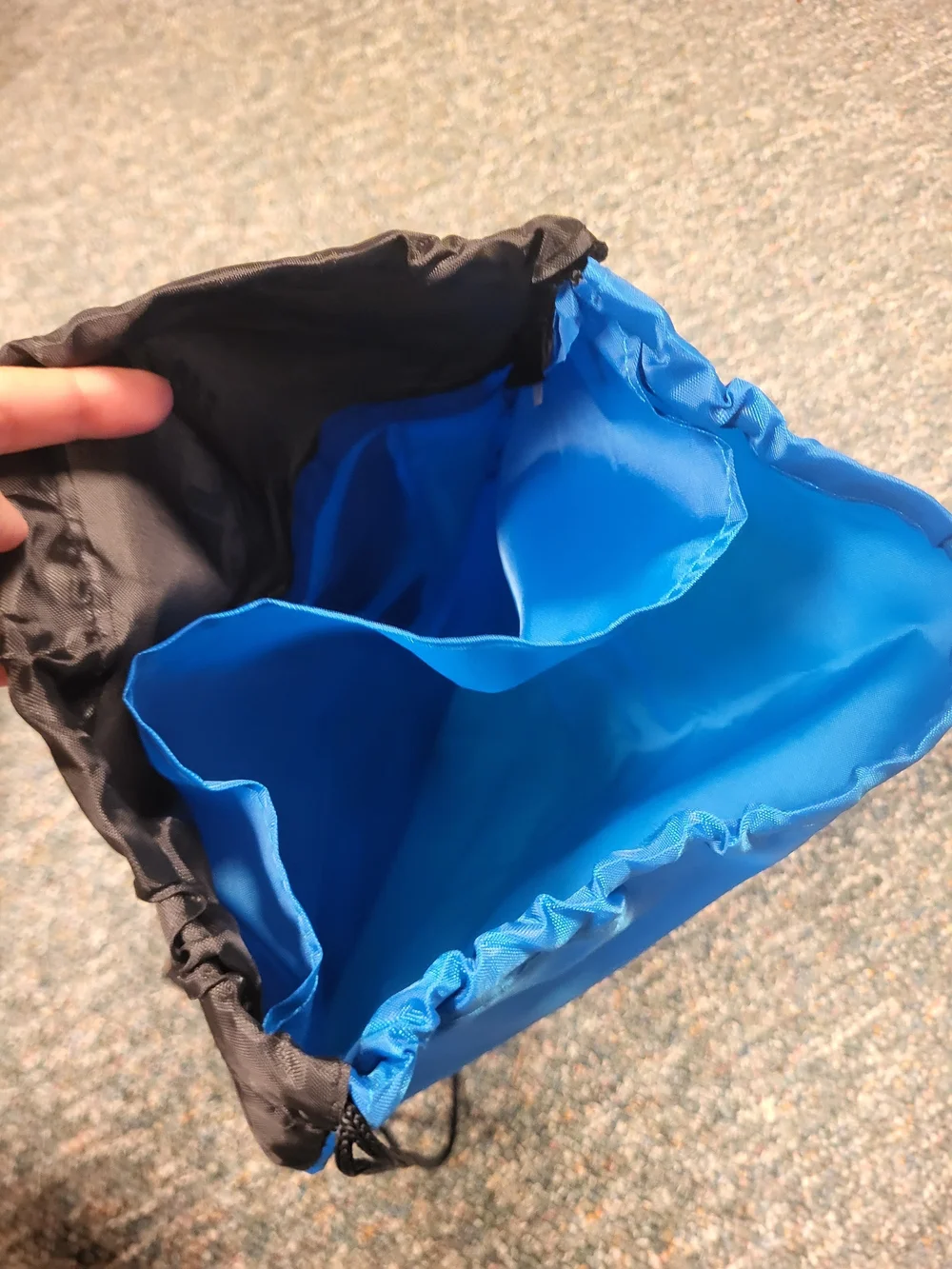Subaru Blue and Black Drawstring Bag, New